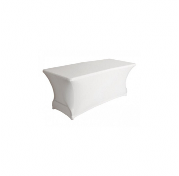 HOUSSE BLANC POUR TABLE RECTANGULAIRE 183x76cm